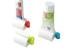 Storcător tub pastă de dinți, plastic, verde, 5.5x4 cm