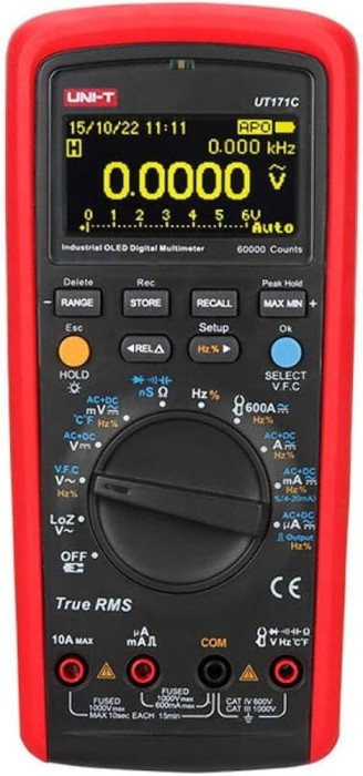 multimetru digital, UNI-T, UT171B, 600mV-1kV, 600&micro;A-10A
