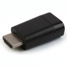 ADAPTOR video GEMBIRD HDMI (T) la VGA (M) rezolutie maxima Full HD (1920 x 1080) la 60Hz black A-HDMI-VGA-001