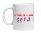 Cana alba personalizata pentru sefa, INOVATIX&reg;. 330ml, Oem