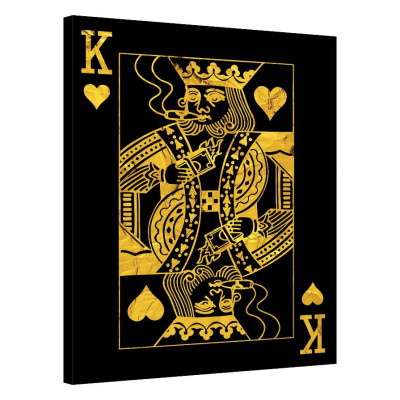 Tablou Canvas, Tablofy, King of Hearts, Printat Digital, 40 &amp;times; 50 cm foto