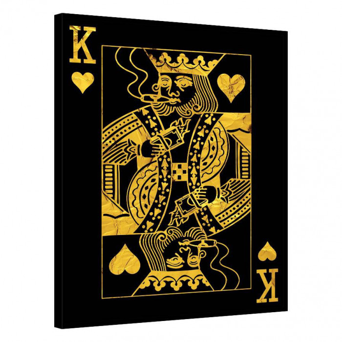 Tablou Canvas, Tablofy, King of Hearts, Printat Digital, 40 &times; 50 cm