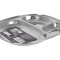 Tavita inox pentru aperitive, 22x19.5x2 cm