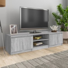 Gossi comoda tv, gri sonoma, 140x40x35,5 cm, lemn prelucrat