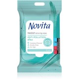 NOVITA Anti-Pollution servetele demachiante pentru piele sensibilă 15 buc