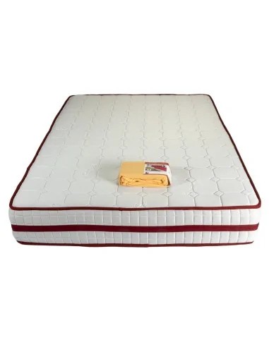 Saltea ortopedica cu arcuri, Roza Super Lux Ortopedic 140x190x25cm, fermitate mediu spre tare, plasa de arcuri Bonell, fara vara-iarna, banda de aeris