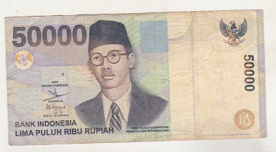 bnk bn Indonesia Indonezia 50000 rupii 1999 (2003) foto