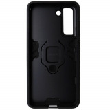 Husa spate Armor cu inel, neagra, pentru Samsung Galaxy S21 FE 5G