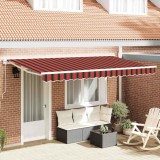 Material de &Icirc;nlocuire pentru Marchiză pentru Cadru 4x2 m cu Dungi Multicolore