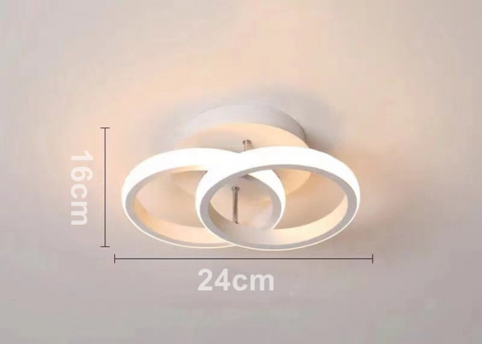 Lustra led Circle Design 7602, 3 faze de iluminare, 36W