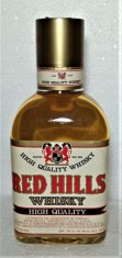 RARITATE WHISKY RED HILLS, IMP. BUTON ITALY, CL 75 GR 43 ANI 60
