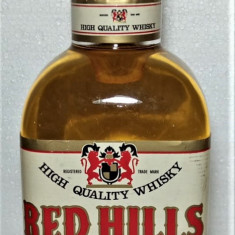 RARITATE WHISKY RED HILLS, IMP. BUTON ITALY, CL 75 GR 43 ANI 60