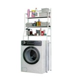 Rafturi de baie Raft Baie Metal cu 3 Rafturi 65x35x160cm