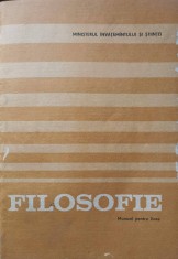FILOSOFIE, MANUAL PENTRU LICEE-L. GRUNBERG, GH. VLADUTESCU, A. MARGA, CT. GRECU, M. BARSAN, A. MIROIU, A. I-265131
