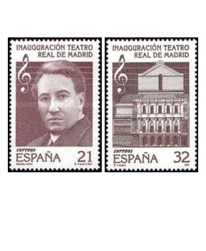 Spania 1997 - teatrul regal din Madrid, serie neuzata