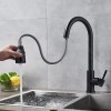 Baterie Bucatarie cu Dus Extractibil, Inox SUS304, Negru, HS003 ModernLight Concept, Korman Technik