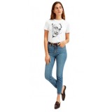 Tricou dama alb - Dali - Portret - 2XL