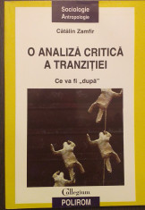 O ANALIZA CRITICA A TRANZITIEI - CE VA FI DUPA - CATALIN ZAMFIR foto