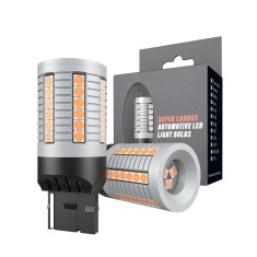 Set de 2 becuri led Xentech Light 45 SMD 3030 30w - PY21W - Rosu