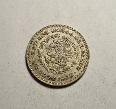 Mexic 1 Peso 1963 foto