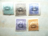Serie mica Salvador 1898 supratipar franqueo oficial ,5 valori