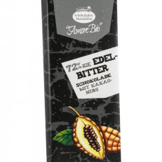 Ciocolata Amaruie cu Miez din Boabe de Cacao Bio 72% Cacao 40 grame Liebhart's