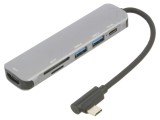 Adaptor USB 3.0 0,15m Negru 5Gbps Argintiu