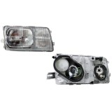 Far Mercedes Clasa S (W126/C126) 80-91, fata, Stanga, W126, H3+H4; pneumatic, Depo