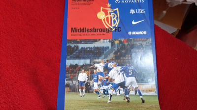 program FC Basel - FC Middlesbrough foto