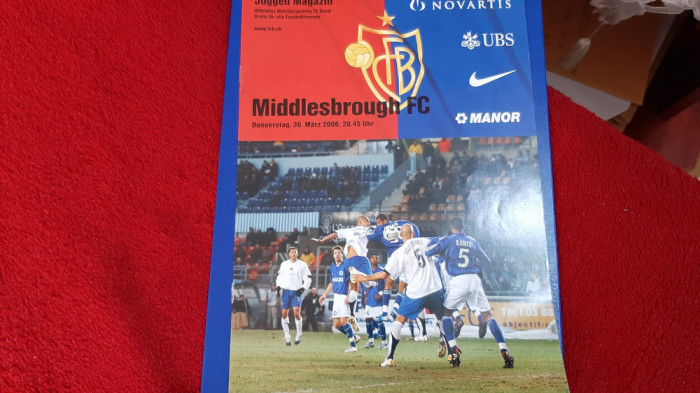 program FC Basel - FC Middlesbrough