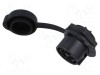 Conector circular soclu tată 5 pini 12A 500V IP67 drept LUTRONIC