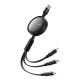 Cablu 3In1 Usb La Usb-C / Lightning / Micro Usb, Mcdodo Ca-7256, 3.5A, 1.2M (Negru)