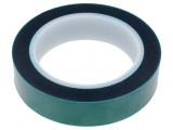 Bandă electroizolantă verde 25mm x 66m 0.06mm Silicon