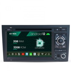 Navigatie Audi A4(B6 B7) Seat Exeo, Android 13, A-Octacore 2GB RAM + 32GB ROM, 9 Inch - AD-BGAAI472AC foto