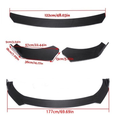 Spoiler prelungire bara fata universala carbon UNV-013C foto