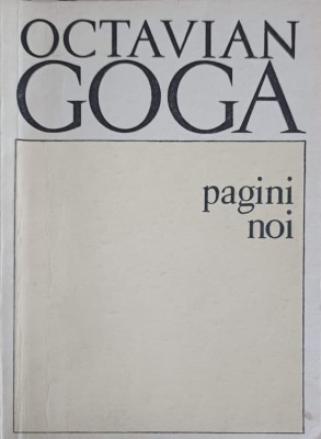PAGINI NOI-OCTAVIAN GOGA-246261 foto