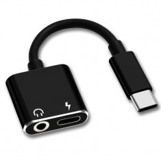 Adaptor Audio Usb TypeC la Jack MRG MDU07, Jack 3.5mm, Negru C935