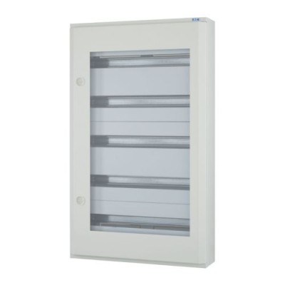 Tablou metalic PT 120 module (5x24) usa sticla IP30 Eaton alb BF-OT-5 120-C foto