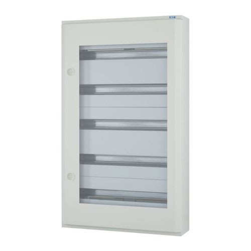Tablou metalic PT 120 module (5x24) usa sticla IP30 Eaton alb BF-OT-5 120-C