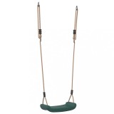 Cumpara ieftin Leagan de exterior pentru copii single, verde, funie reglabila