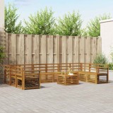 vidaXL Seturi de canapele 11 pcs natural Lemn Solid de Acacia 3375609