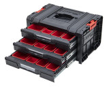 Cutie QBRICK System PRO Toolbox Toolbox Sertar 3 Expert, organizator de sertare 3x