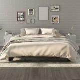VidaXL Noptiere, 2 buc., gri beton, lemn prelucrat