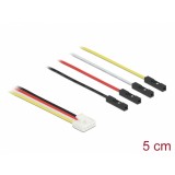 Cablu de conversie IoT Grove (placi Arduino) 4 pini la 4 x jumper T-M 5cm, Delock 86946