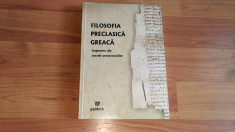 FILOSOFIA PRECLASICA GREACA-PROF. DR.ION BANSOIU foto