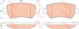 Set placute frana,frana disc OPEL ZAFIRA B (A05) (2005 - 2016) TRW GDB1831