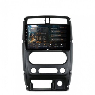 Navigatie Suzuki Jimny (2005+) 8GB RAM Android 13 Octacore Slot Sim 4G DSP GPS Wi-FI Carplay Android Auto USB Bluetooth Waze Touchscreen 9 Inch foto