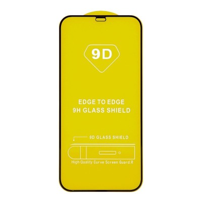 Folie de protectie, flippy, pentru apple iphone 15 plus, tempered glass 9d, full cover, hd, margini negre, transparent foto