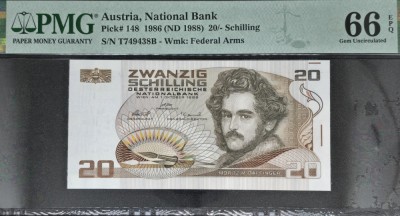Austria 20 Shilling - PMG 66 foto