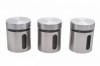 Set 3 recipiente tip borcan cu filet
